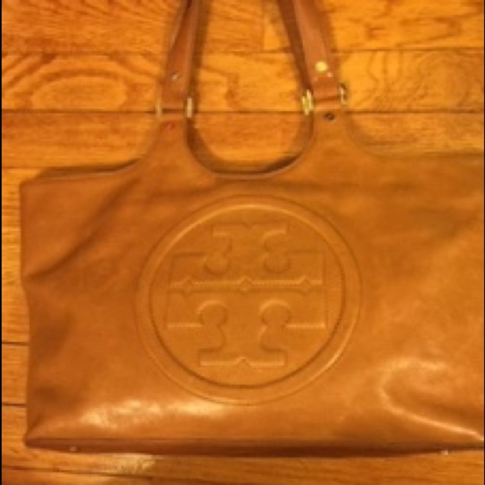 Tory Burch Camel Bombe Tote